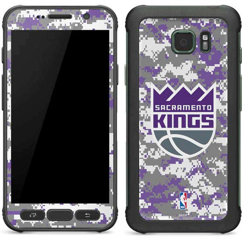 NBA Sacramento Kings Purple Digi Camo Galaxy S7 Active Skin