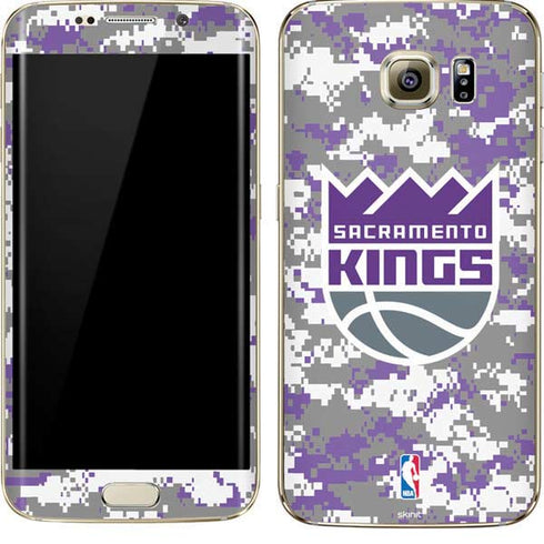 NBA Sacramento Kings Purple Digi Camo Galaxy S7 Edge Skin
