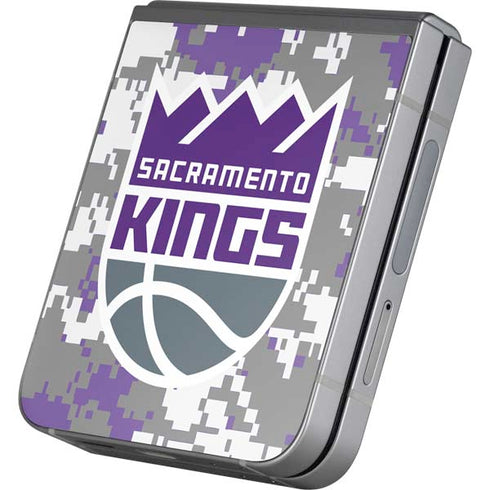 NBA Sacramento Kings Purple Digi Camo Galaxy Z Flip6 Skin