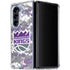 NBA Sacramento Kings Purple Digi Camo Galaxy Z Fold5 5G Clear Case