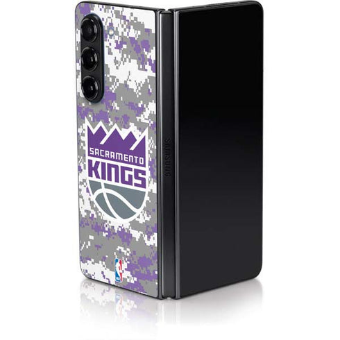 NBA Sacramento Kings Purple Digi Camo Galaxy Z Fold5 5G Skin
