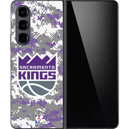 NBA Sacramento Kings Purple Digi Camo Galaxy Z Fold5 5G Skin