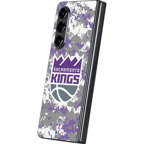 NBA Sacramento Kings Purple Digi Camo Galaxy Z Fold5 5G Skin