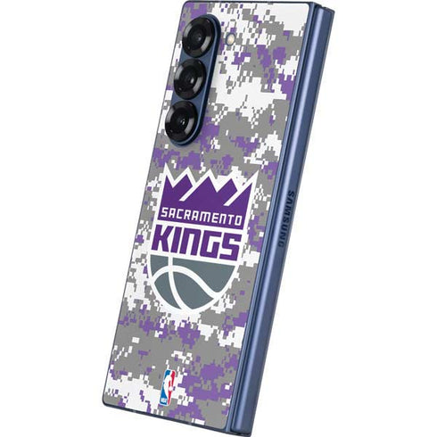 NBA Sacramento Kings Purple Digi Camo Galaxy Z Fold6 Skin