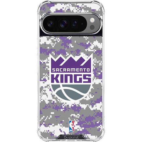 NBA Sacramento Kings Purple Digi Camo Google Pixel 10 Pro XL Clear Case