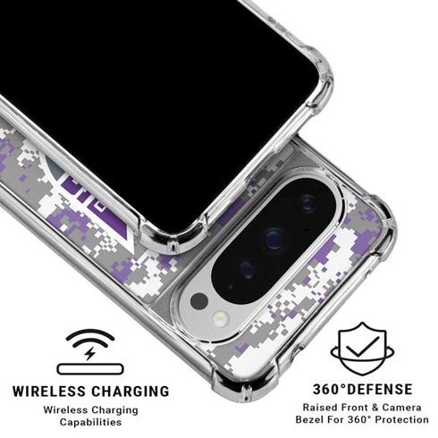NBA Sacramento Kings Purple Digi Camo Google Pixel 10 Pro XL Clear Case