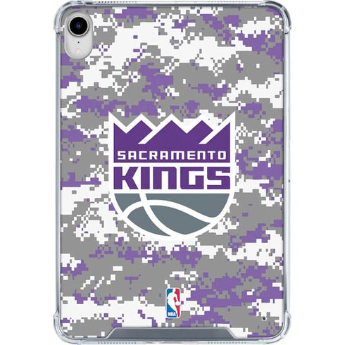 NBA Sacramento Kings Purple Digi Camo iPad 11th Gen (2025) Clear Case