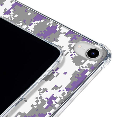 NBA Sacramento Kings Purple Digi Camo iPad 11th Gen (2025) Clear Case