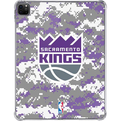 NBA Sacramento Kings Purple Digi Camo iPad Pro 11in (2024) Clear Case