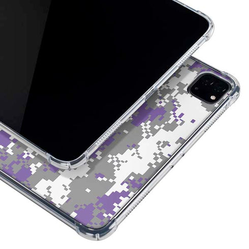 NBA Sacramento Kings Purple Digi Camo iPad Pro 11in (2024) Clear Case