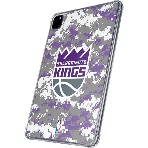 NBA Sacramento Kings Purple Digi Camo iPad Pro 11in (2024) Clear Case