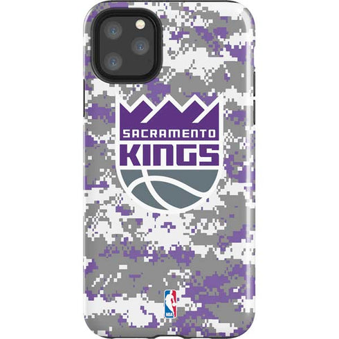 NBA Sacramento Kings Purple Digi Camo iPhone Cases