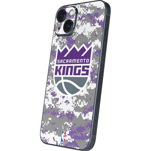 NBA Sacramento Kings Purple Digi Camo iPhone Skins