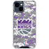 NBA Sacramento Kings Purple Digi Camo iPhone 15 Clear Case