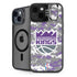 NBA Sacramento Kings Purple Digi Camo iPhone 15 Kickstand Case