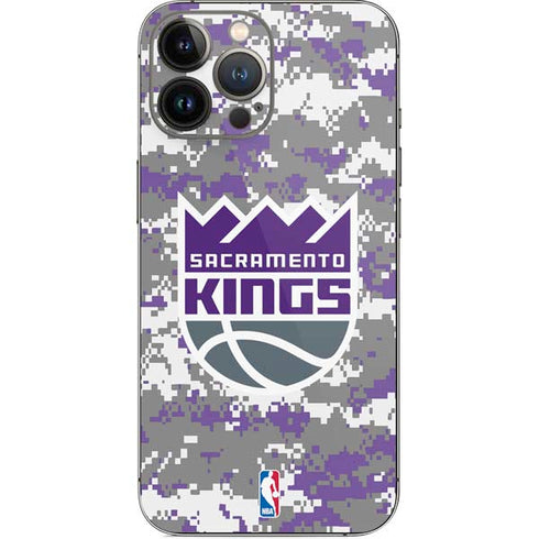 NBA Sacramento Kings Purple Digi Camo iPhone 15 Pro Max Skin