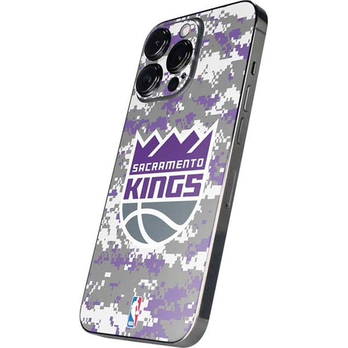 NBA Sacramento Kings Purple Digi Camo iPhone 15 Pro Max Skin