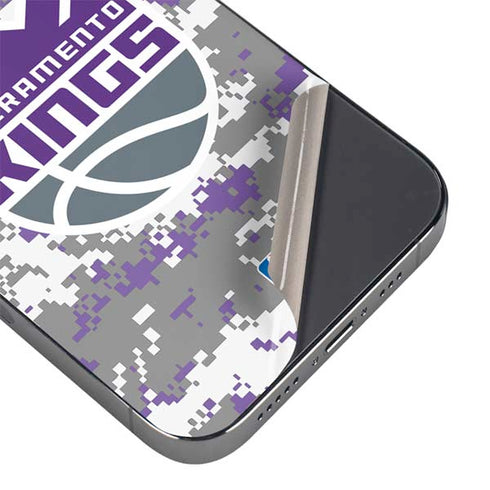 NBA Sacramento Kings Purple Digi Camo iPhone 15 Pro Max Skin