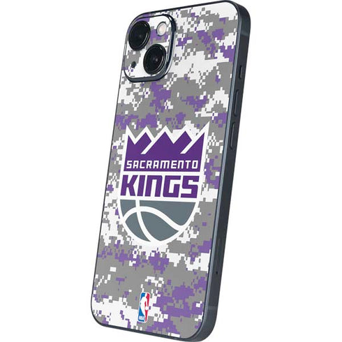 NBA Sacramento Kings Purple Digi Camo iPhone 15 Skin