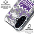 NBA Sacramento Kings Purple Digi Camo iPhone 16 Clear Case