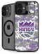 NBA Sacramento Kings Purple Digi Camo iPhone 16 Plus Kickstand Case