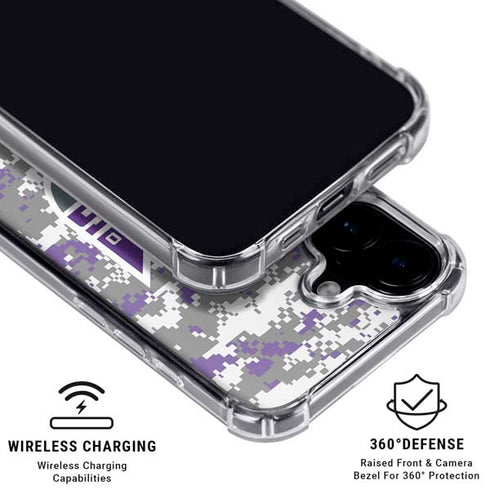 NBA Sacramento Kings Purple Digi Camo iPhone 16 Plus MagSafe Case