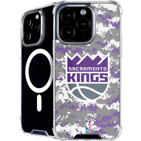 NBA Sacramento Kings Purple Digi Camo iPhone 16 Pro MagSafe Case