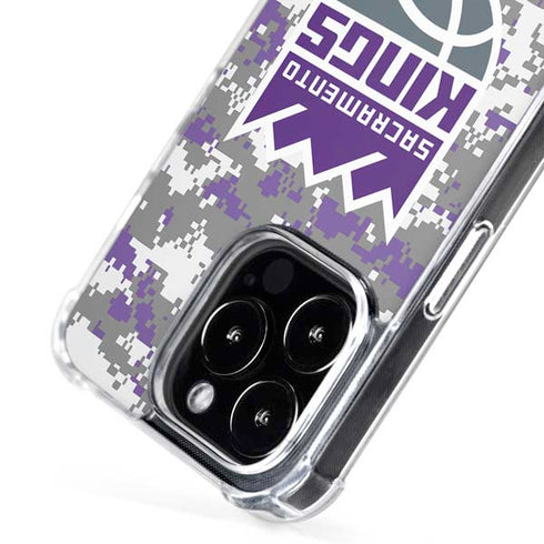 NBA Sacramento Kings Purple Digi Camo iPhone 16 Pro MagSafe Case