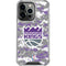 NBA Sacramento Kings Purple Digi Camo iPhone 16 Pro Max Clear Case