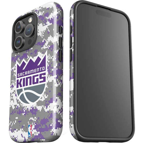 NBA Sacramento Kings Purple Digi Camo iPhone 16 Pro Max Impact Case