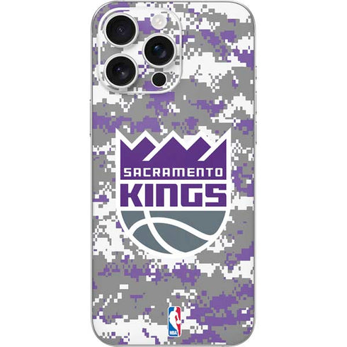 NBA Sacramento Kings Purple Digi Camo iPhone 16 Pro Max Skin