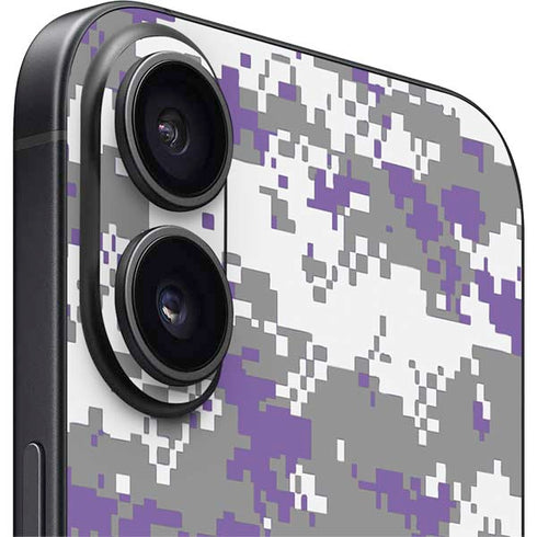 NBA Sacramento Kings Purple Digi Camo iPhone 16 Skin