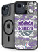 NBA Sacramento Kings Purple Digi Camo iPhone 16e Kickstand Case