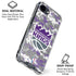 NBA Sacramento Kings Purple Digi Camo iPhone 16e Clear Case