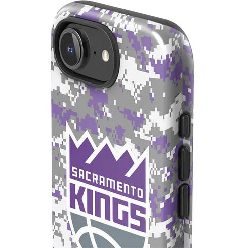 NBA Sacramento Kings Purple Digi Camo iPhone 16e Impact Case