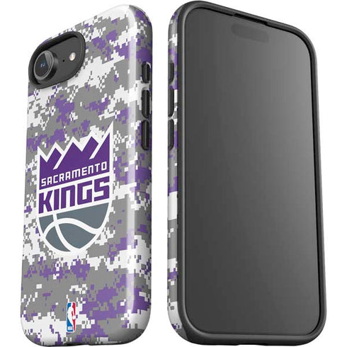 NBA Sacramento Kings Purple Digi Camo iPhone 16e Impact Case
