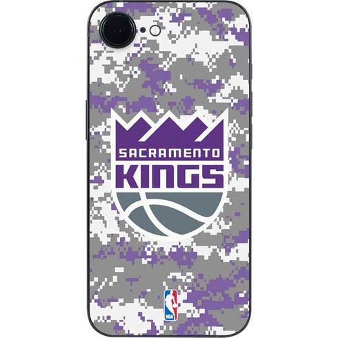NBA Sacramento Kings Purple Digi Camo iPhone 16e Skin