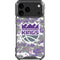 NBA Sacramento Kings Purple Digi Camo iPhone 18 Pro Max Clear Case