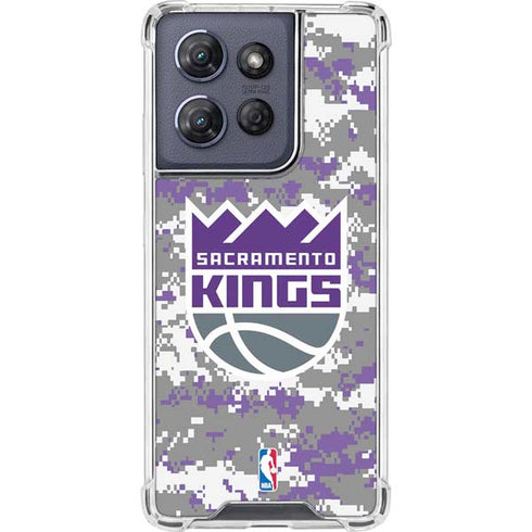 NBA Sacramento Kings Purple Digi Camo Moto G Play 5G (2025) Clear Case