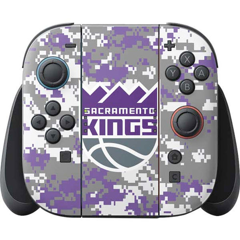 NBA Sacramento Kings Purple Digi Camo Nintendo Skins