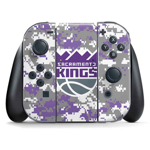NBA Sacramento Kings Purple Digi Camo Nintendo Skins
