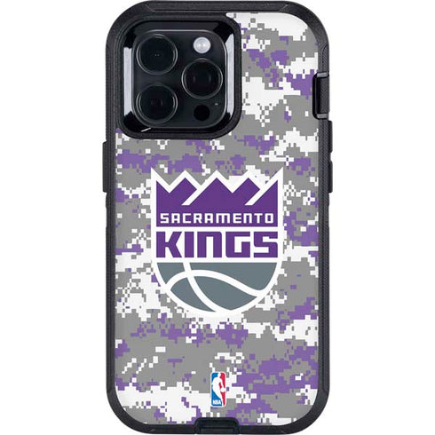 NBA Sacramento Kings Purple Digi Camo Otterbox Defender iPhone Skin