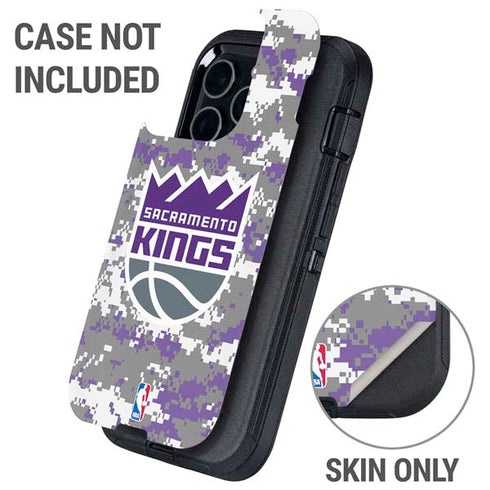NBA Sacramento Kings Purple Digi Camo Otterbox Defender iPhone Skin