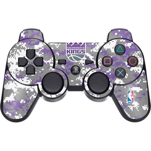 NBA Sacramento Kings Purple Digi Camo PS3 Dual Shock wireless controller Skin