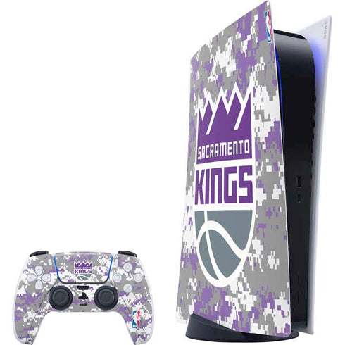 NBA Sacramento Kings Purple Digi Camo PlayStation PS5 Skins