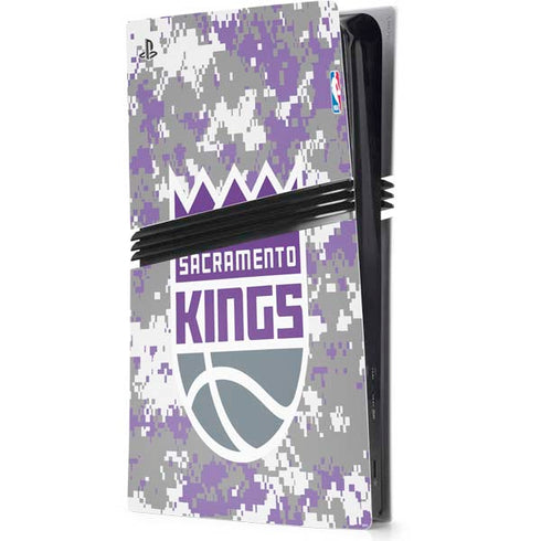 NBA Sacramento Kings Purple Digi Camo PS5 Pro Console Skin