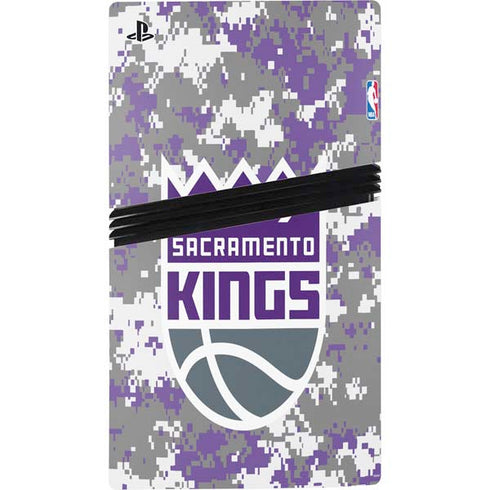 NBA Sacramento Kings Purple Digi Camo PS5 Pro Console Skin