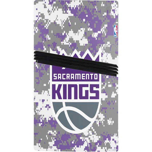 NBA Sacramento Kings Purple Digi Camo PS5 Pro Console Skin