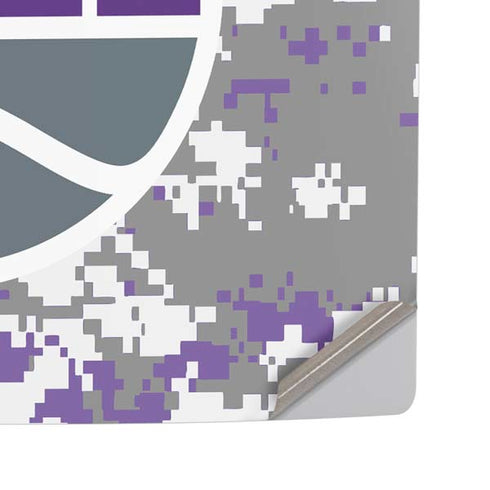 NBA Sacramento Kings Purple Digi Camo PS5 Pro Disk Console Skin