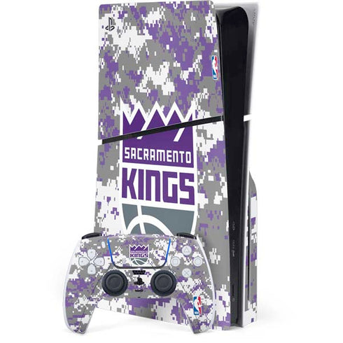 NBA Sacramento Kings Purple Digi Camo PlayStation PS5 Skins